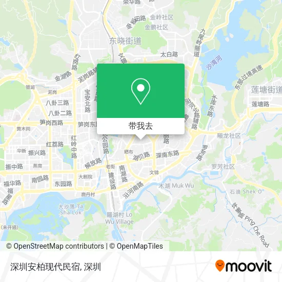 深圳安柏现代民宿地图