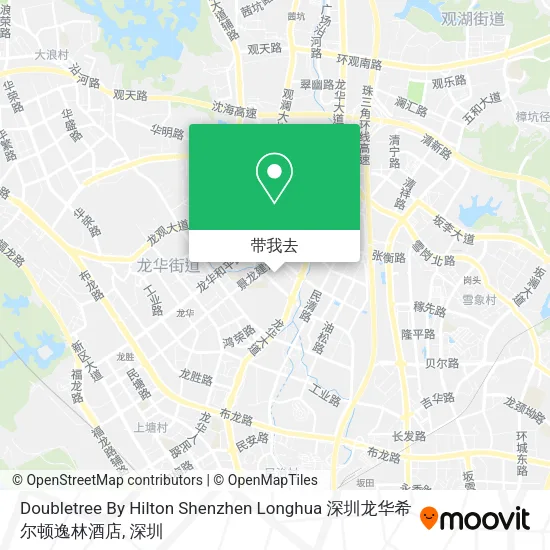 Doubletree By Hilton Shenzhen Longhua 深圳龙华希尔顿逸林酒店地图