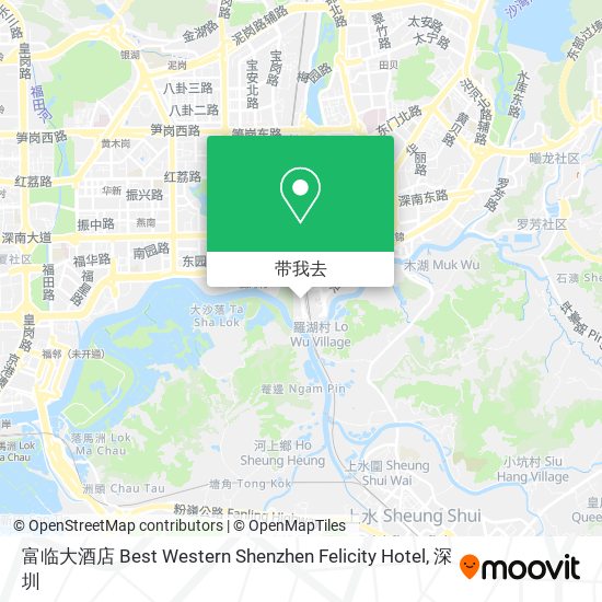 富临大酒店 Best Western Shenzhen Felicity Hotel地图