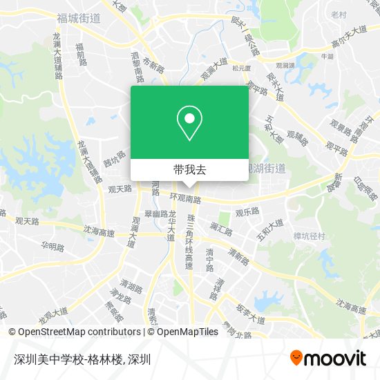 深圳美中学校-格林楼地图