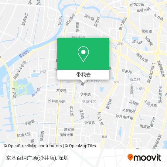 京基百纳广场(沙井店)地图