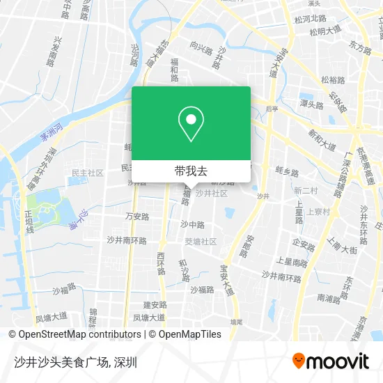 沙井沙头美食广场地图
