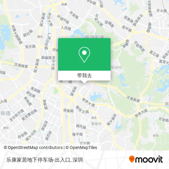 乐康家居地下停车场-出入口地图
