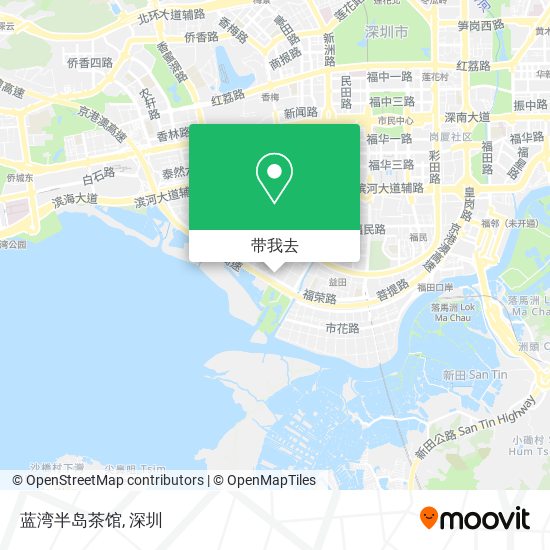 蓝湾半岛茶馆地图