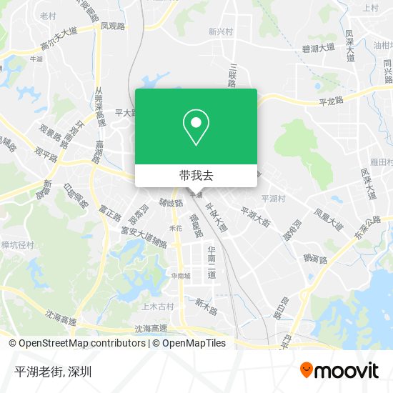 平湖老街地图