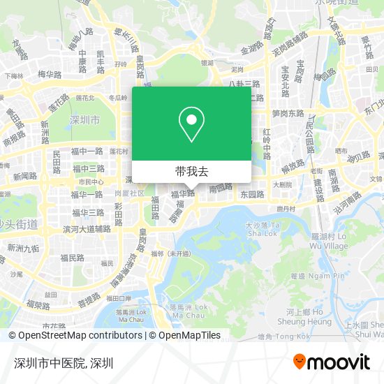 深圳市中医院地图