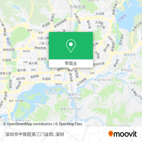 深圳市中医院第三门诊部地图