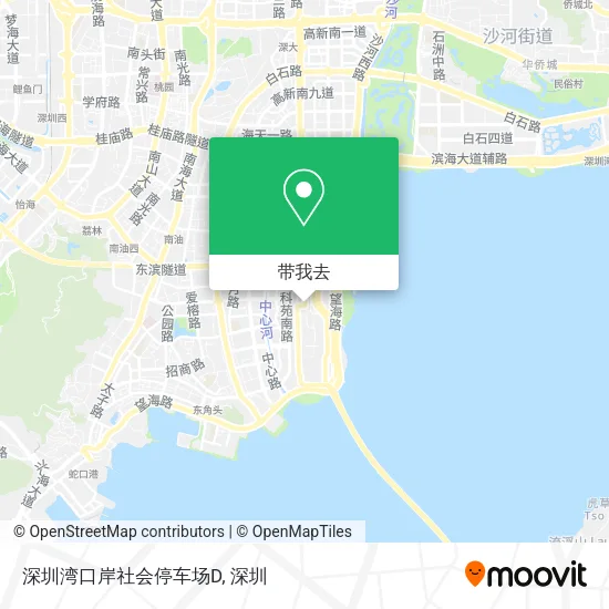 深圳湾口岸社会停车场D地图
