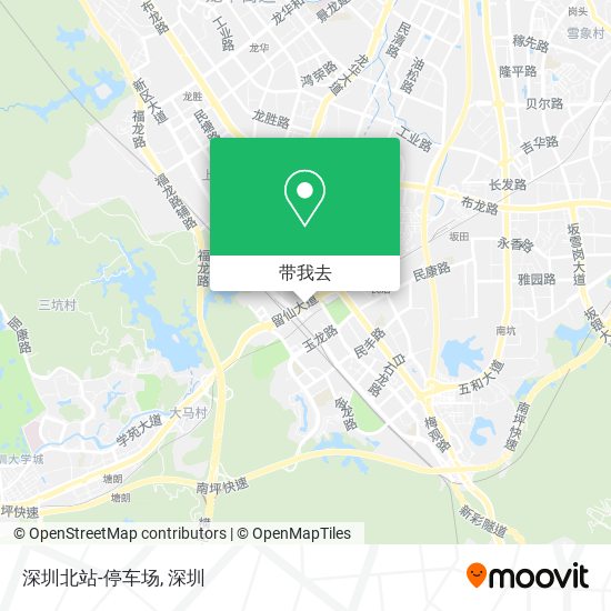 深圳北站-停车场地图