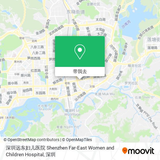 深圳远东妇儿医院 Shenzhen Far-East Women and Children Hospital地图