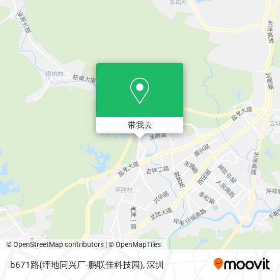 b671路(坪地同兴厂-鹏联佳科技园)地图