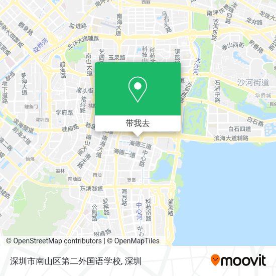 深圳市南山区第二外国语学校地图