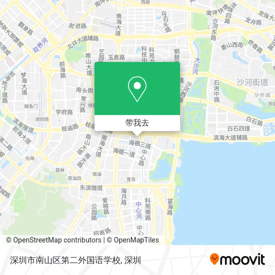 深圳市南山区第二外国语学校地图