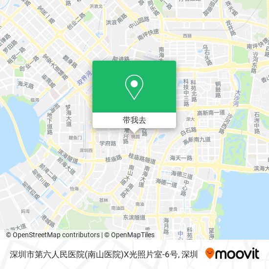 深圳市第六人民医院(南山医院)X光照片室-6号地图
