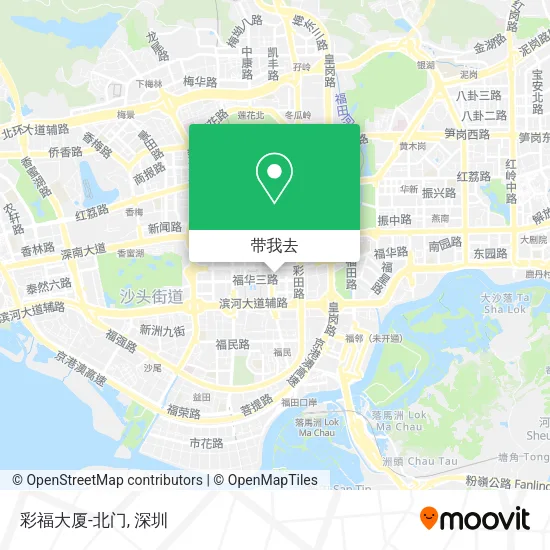 彩福大厦-北门地图