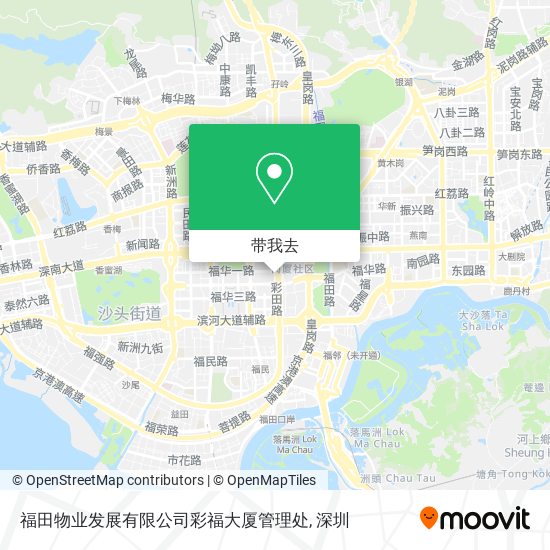 福田物业发展有限公司彩福大厦管理处地图