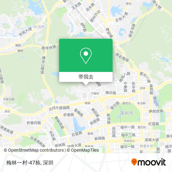 梅林一村-47栋地图