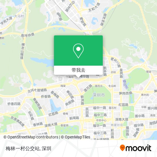 梅林一村公交站地图