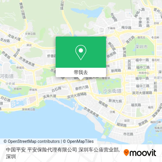 中国平安 平安保险代理有限公司 深圳车公庙营业部地图
