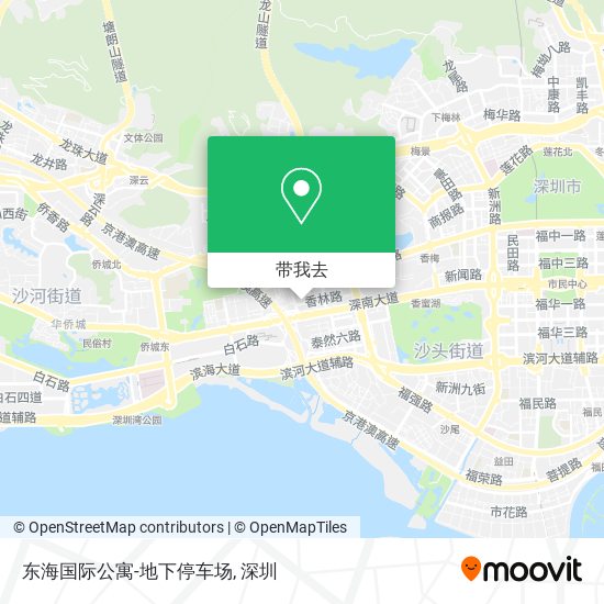 东海国际公寓-地下停车场地图