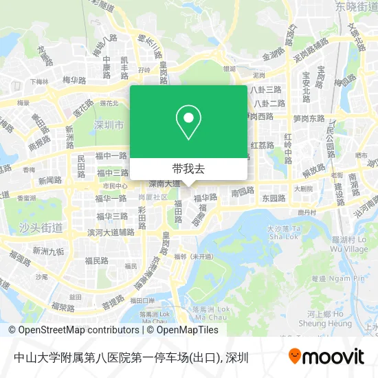 中山大学附属第八医院第一停车场(出口)地图