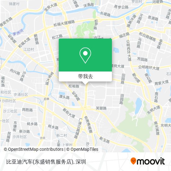 比亚迪汽车(东盛销售服务店)地图