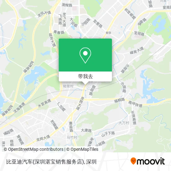 比亚迪汽车(深圳湛宝销售服务店)地图