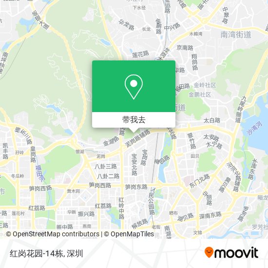 红岗花园-14栋地图