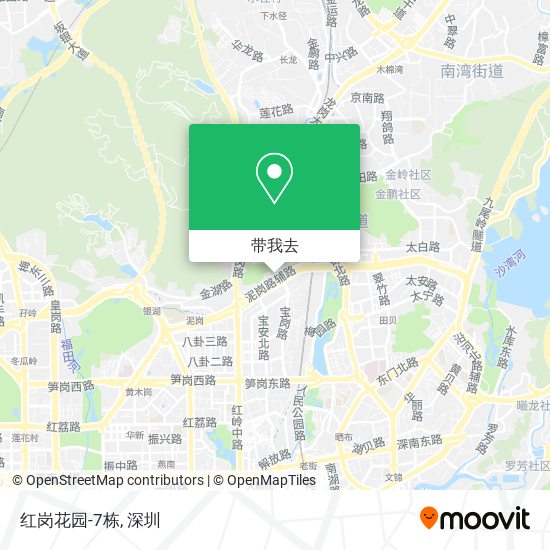 红岗花园-7栋地图
