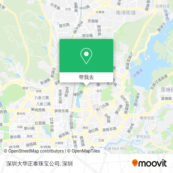 深圳大华正泰珠宝公司地图