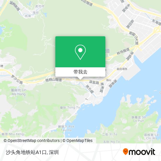 沙头角地铁站A1口地图