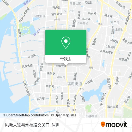 凤塘大道与永福路交叉口地图