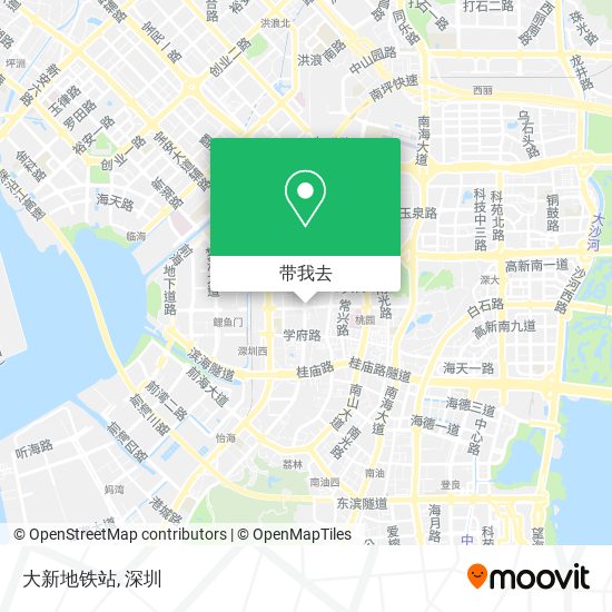 大新地铁站地图