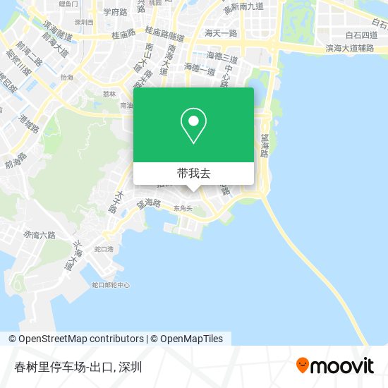 春树里停车场-出口地图