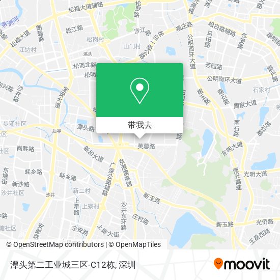 潭头第二工业城三区-C12栋地图