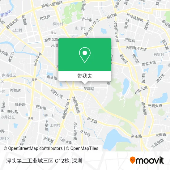 潭头第二工业城三区-C12栋地图