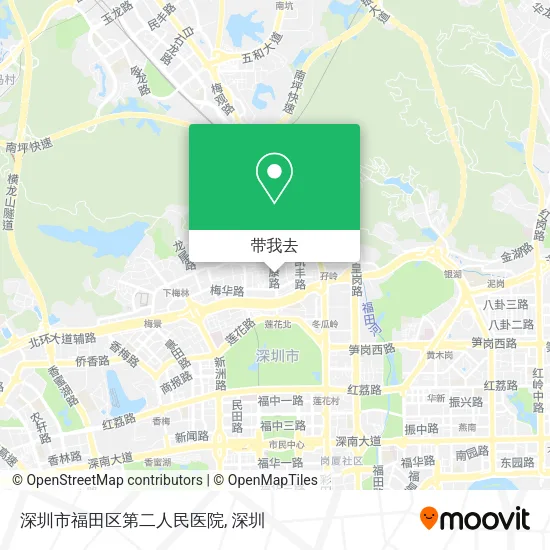 深圳市福田区第二人民医院地图
