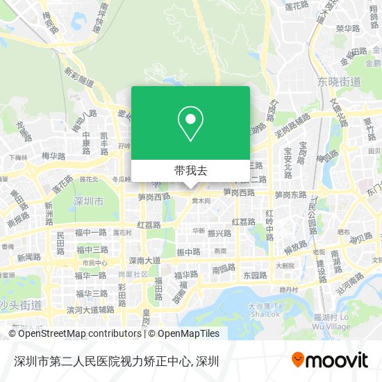 深圳市第二人民医院视力矫正中心地图