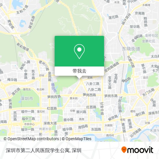 深圳市第二人民医院学生公寓地图