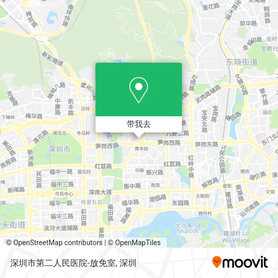 深圳市第二人民医院-放免室地图