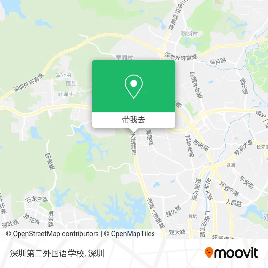 深圳第二外国语学校地图