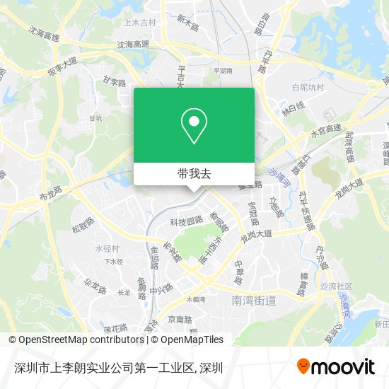 深圳市上李朗实业公司第一工业区地图