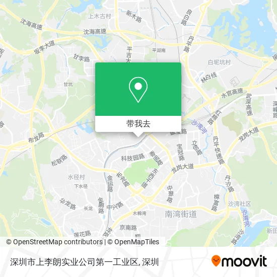 深圳市上李朗实业公司第一工业区地图