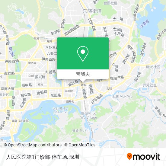 人民医院第1门诊部-停车场地图