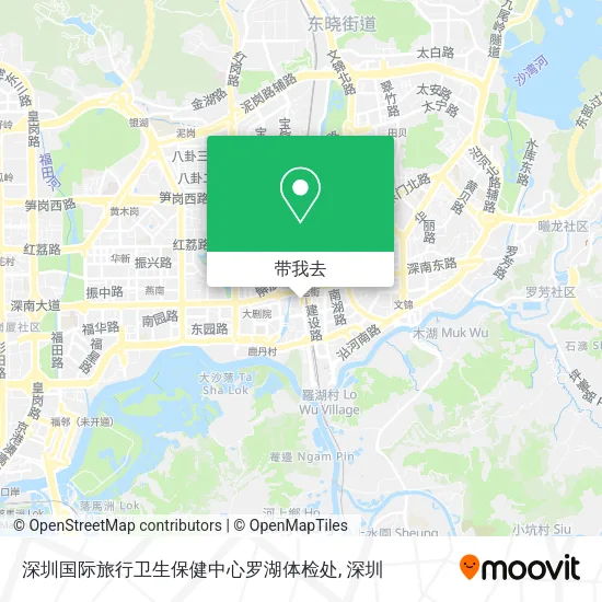 深圳国际旅行卫生保健中心罗湖体检处地图