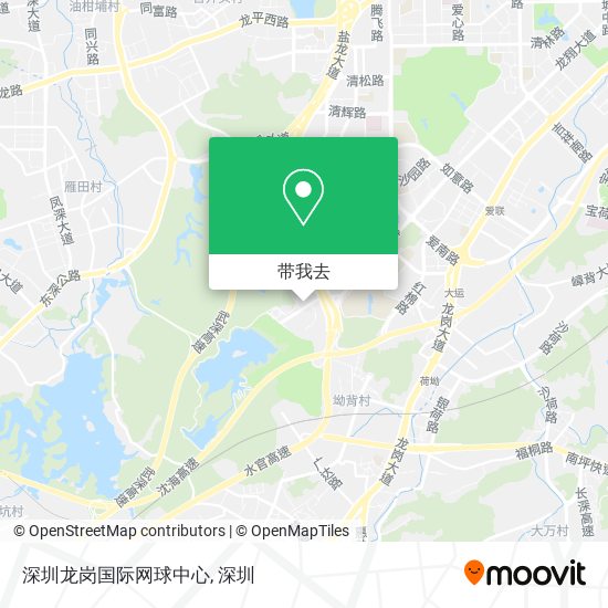 深圳龙岗国际网球中心地图