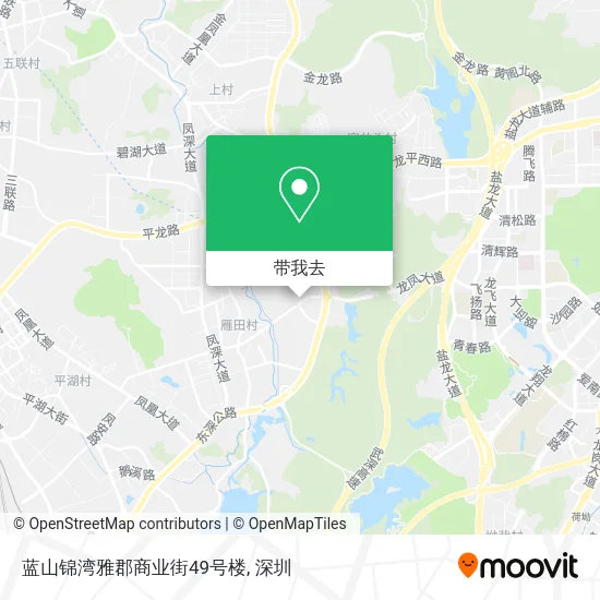 蓝山锦湾雅郡商业街49号楼地图