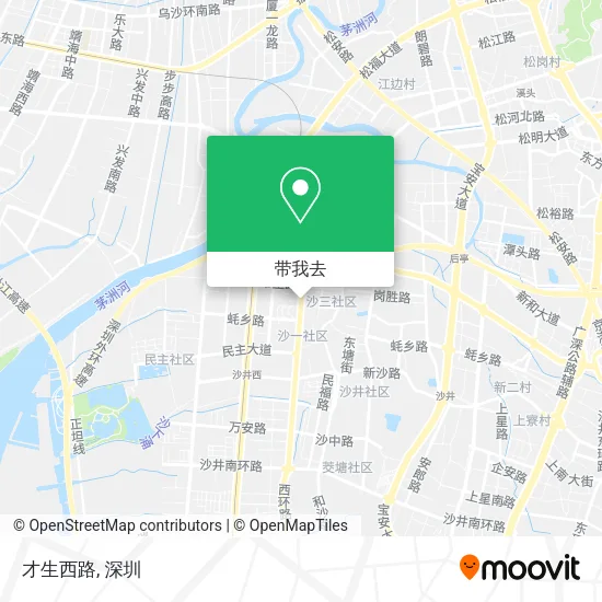 才生西路地图