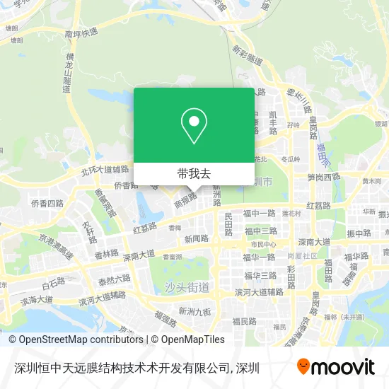 深圳恒中天远膜结构技术术开发有限公司地图