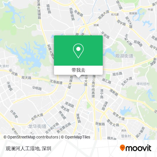 观澜河人工湿地地图